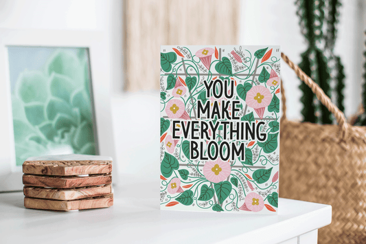 Everything Blooms Thank You Card