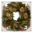 Load image into Gallery viewer, Holiday Pinecone Wreath
