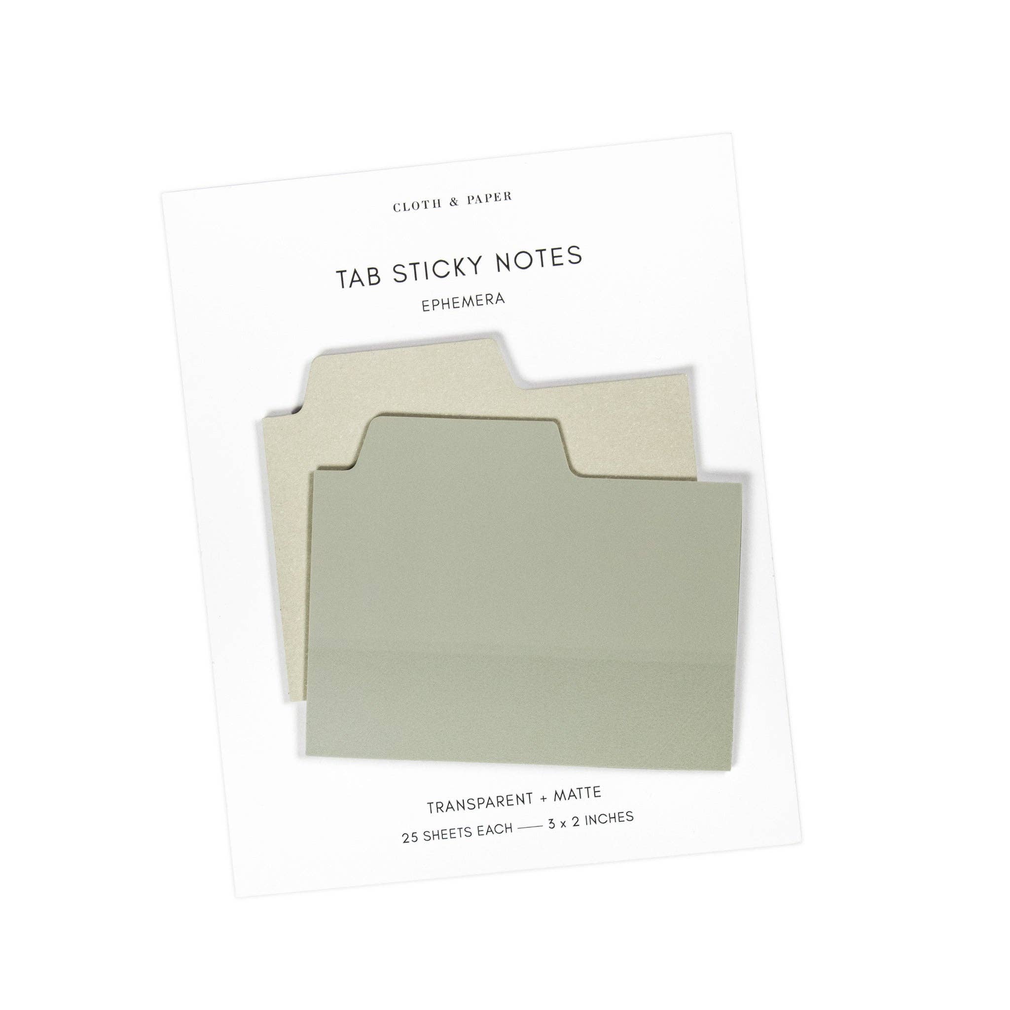 Blank Tab Sticky Note Set