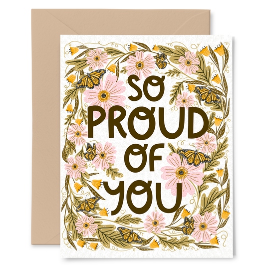 Proud of You Encouragement Card