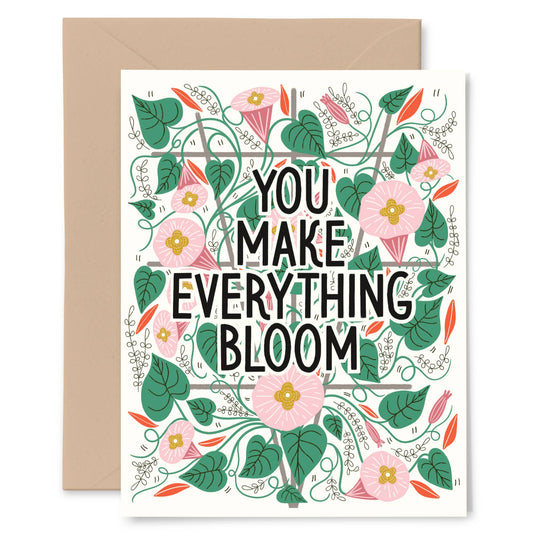 Everything Blooms Thank You Card