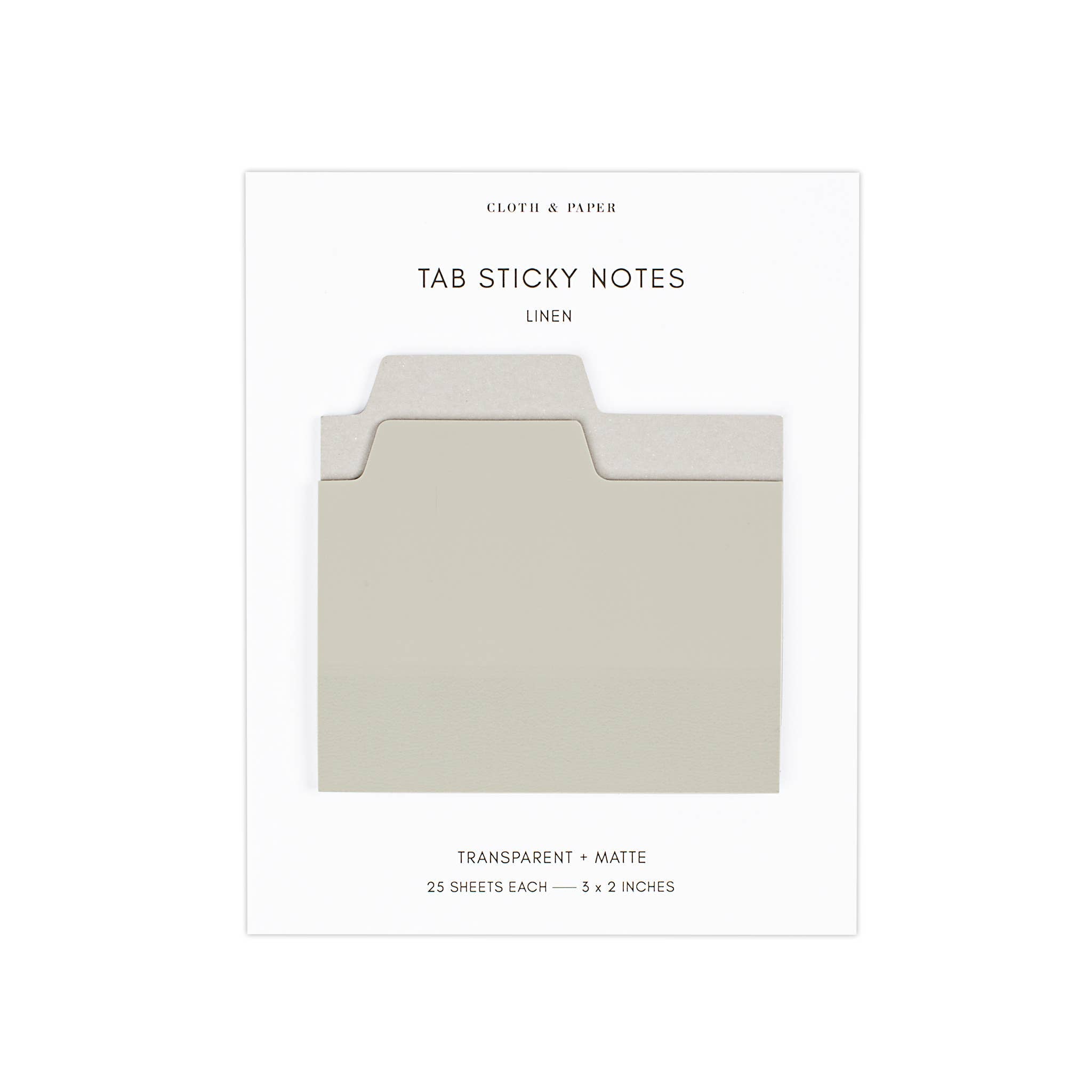 Blank Tab Sticky Note Set