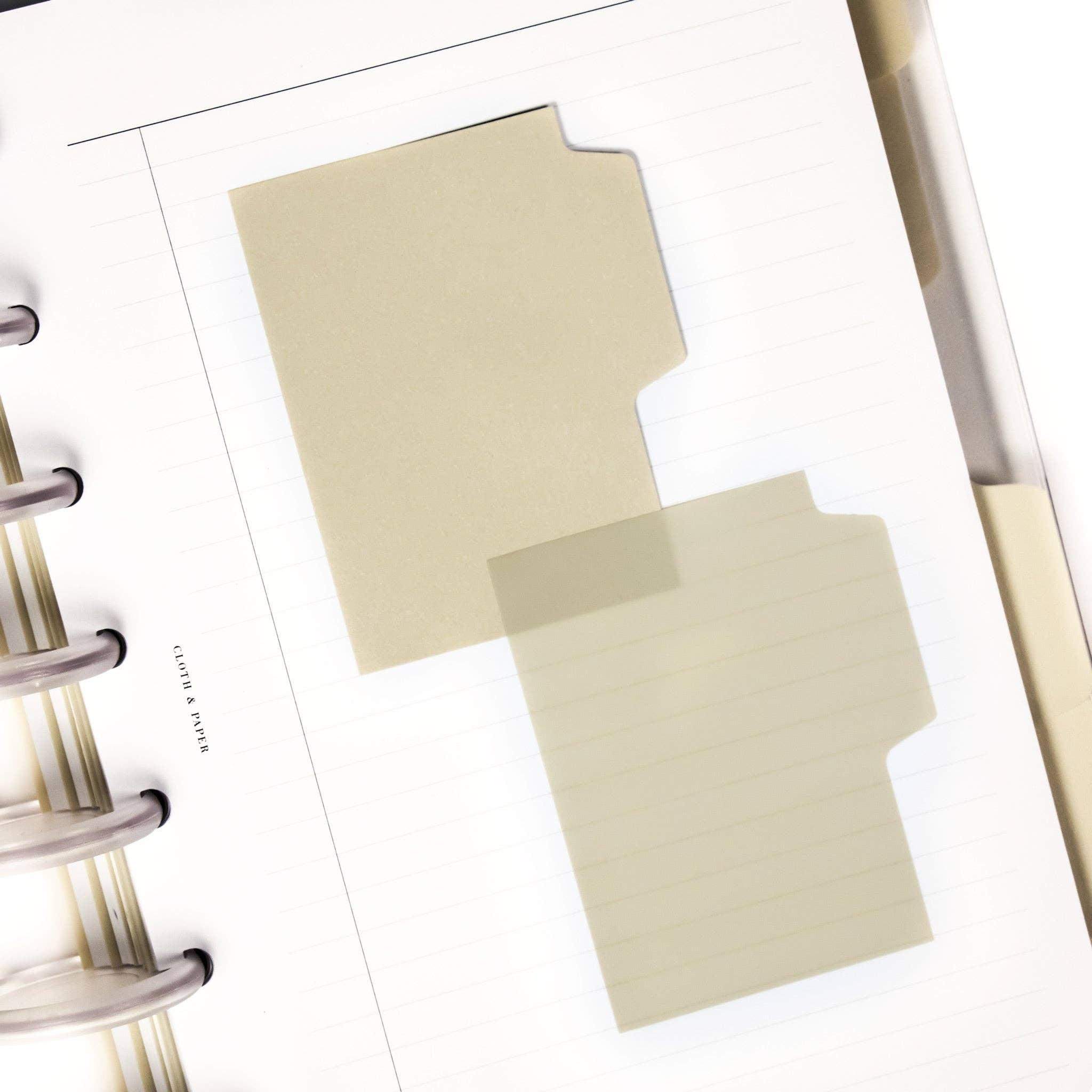 Blank Tab Sticky Note Set