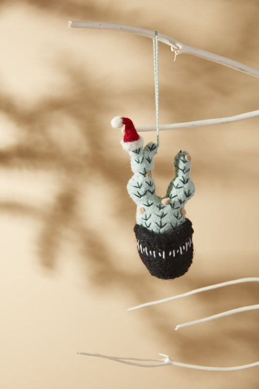 Festive Cactus Ornament