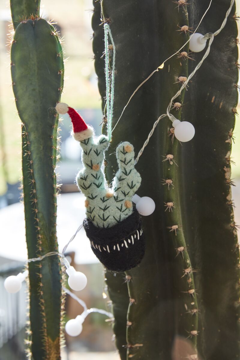 Festive Cactus Ornament