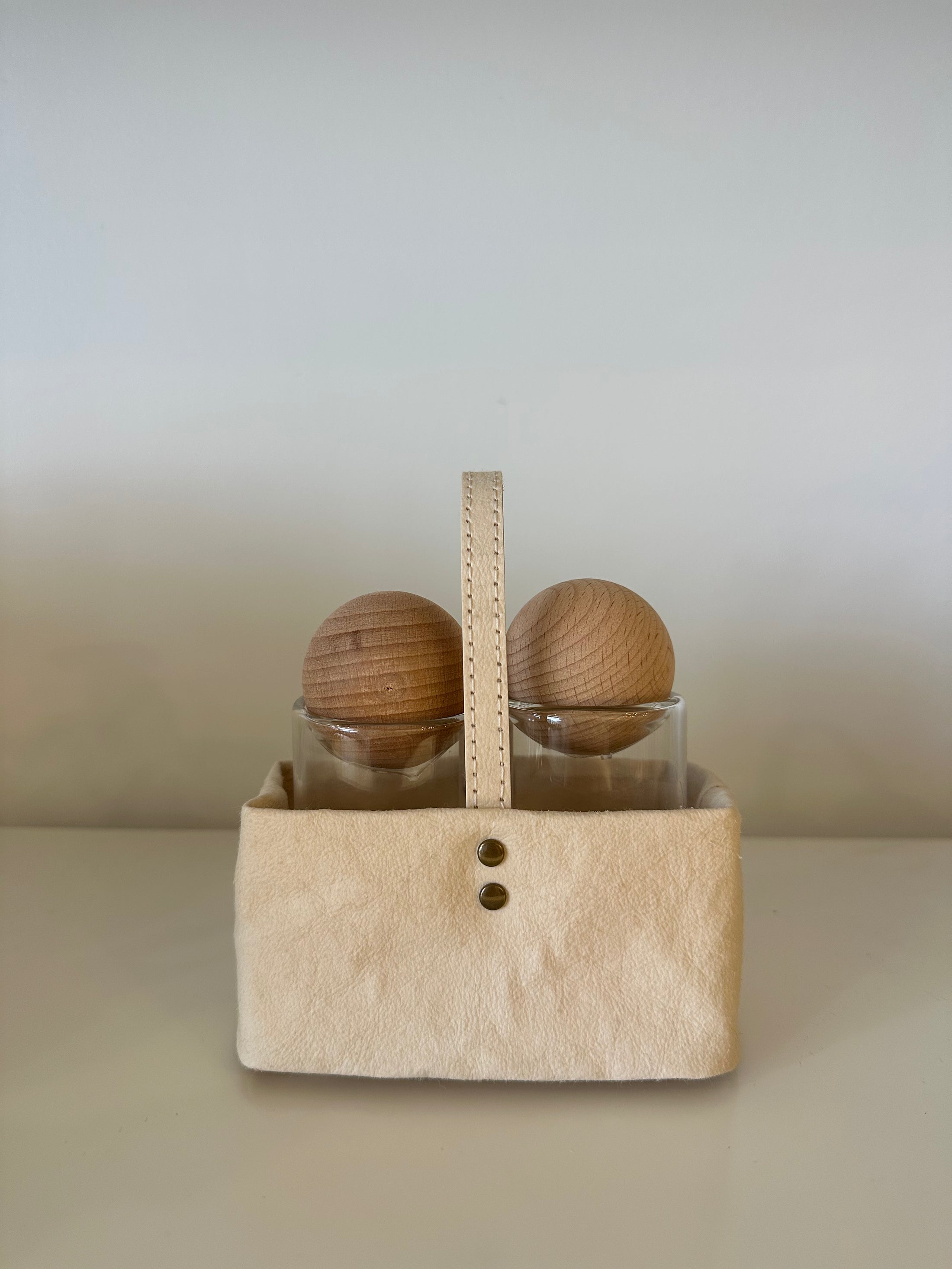 Paper Caddy + Salt and Pepper Set