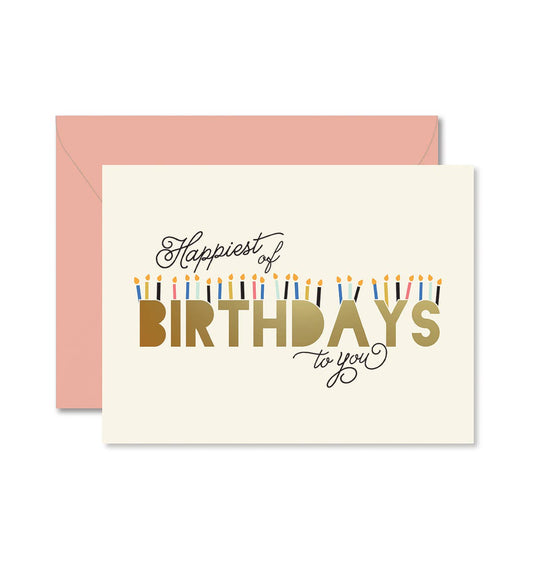 Happiest of Birthdays Card