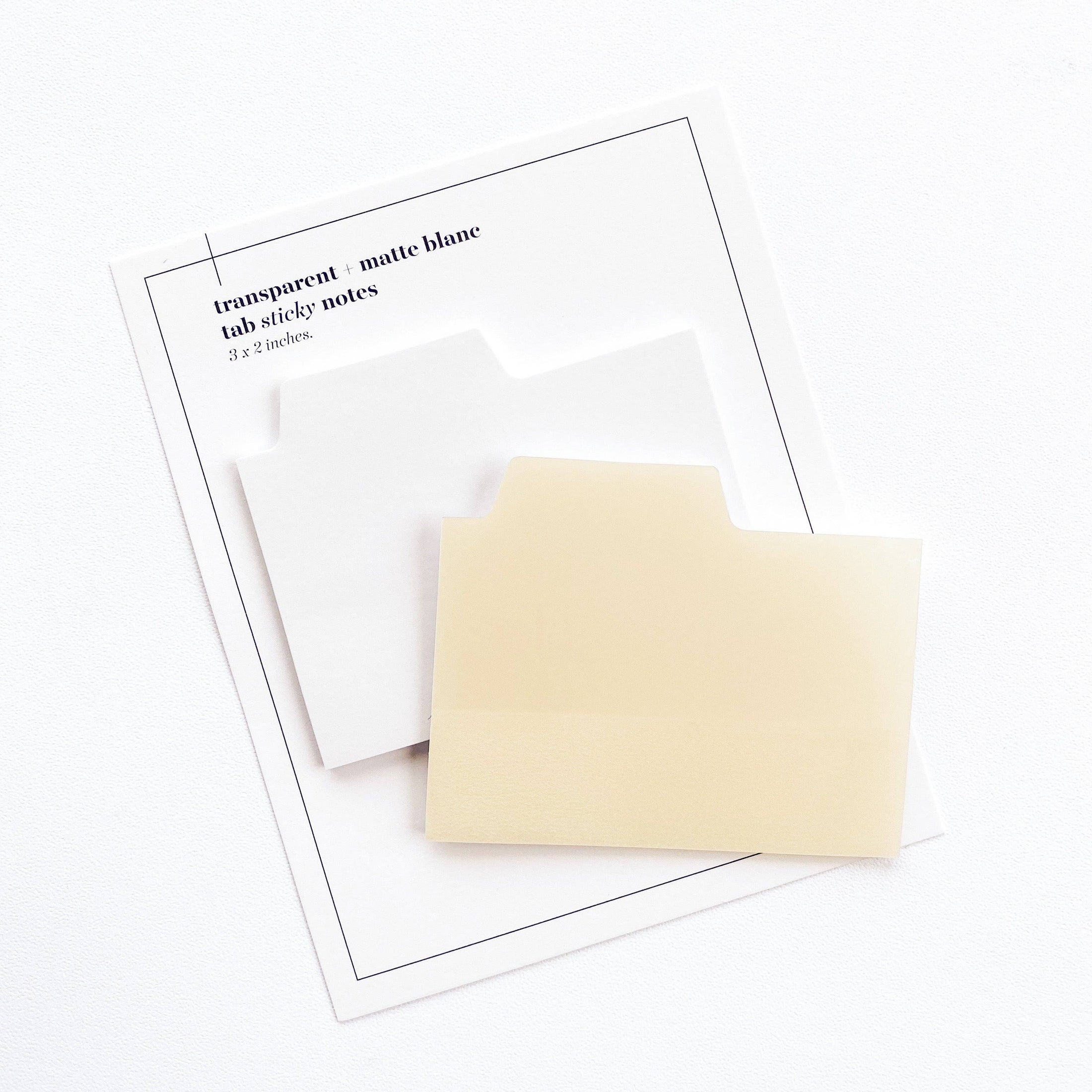 Blank Tab Sticky Note Set