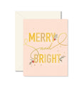 Load image into Gallery viewer, Merry + Bright Christmas Card
