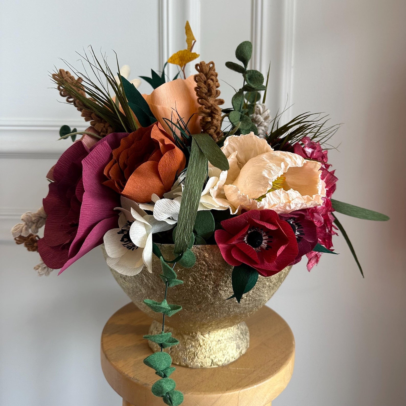 Crepe Paper Flower Centerpiece