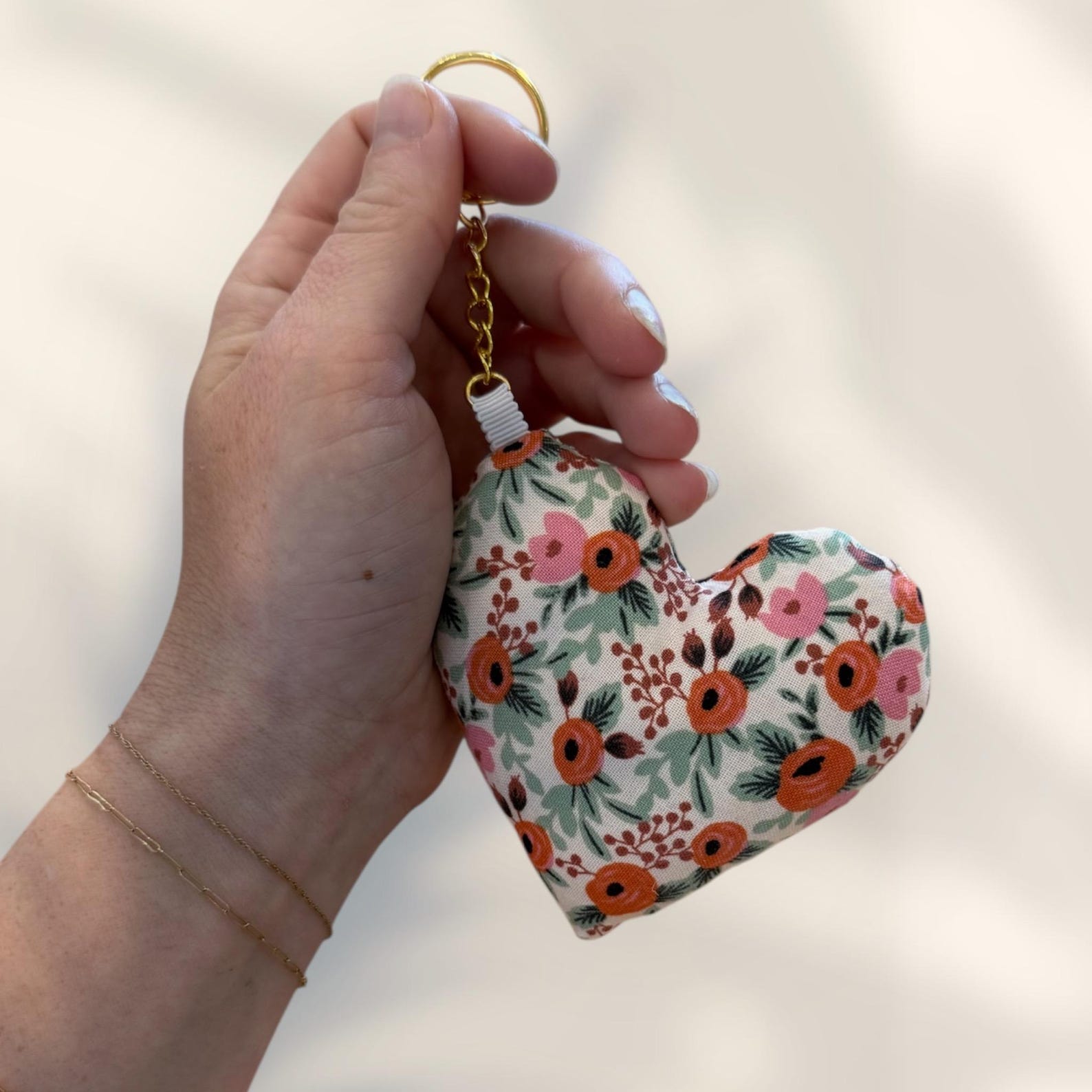 Heart Charm Keychain